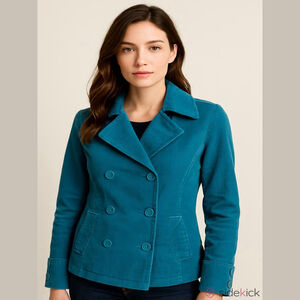 Gap Teal Corduroy Jacket Small